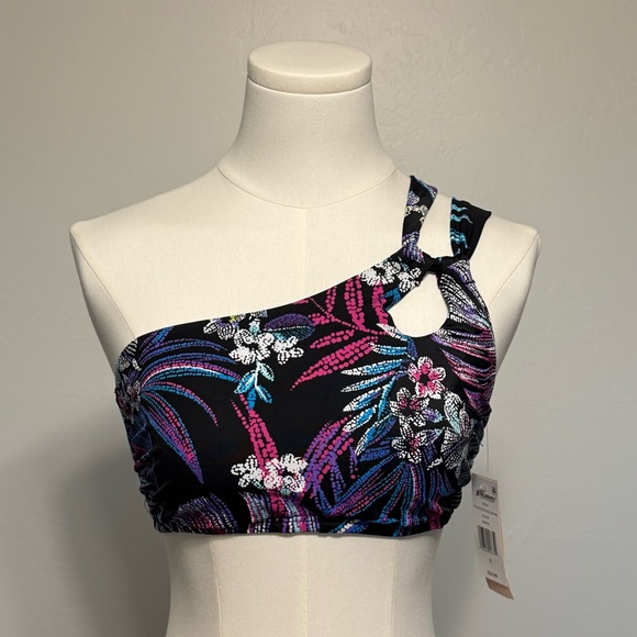 Indigo Other - 💜 Indigo Sky One Shoulder Sports Bra Keyhole Front Size Small New